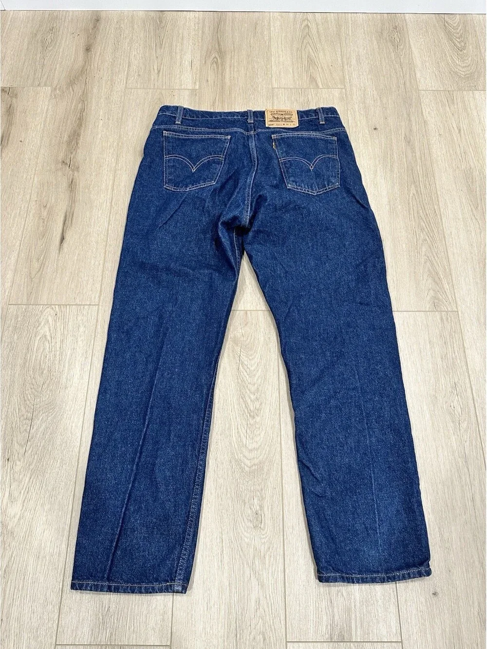 Vintage Levi's 505 Orange Tab Jeans Mens 36x30 Regular Straight Blue Denim 1995